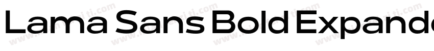 Lama Sans Bold Expanded字体转换